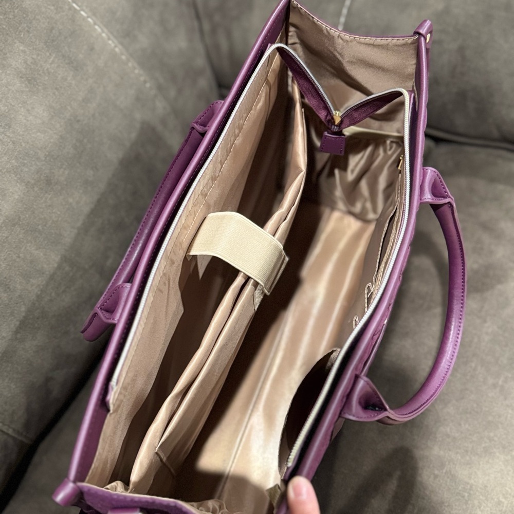 Purple Quilted Women's Bag - Picture 2 of 4